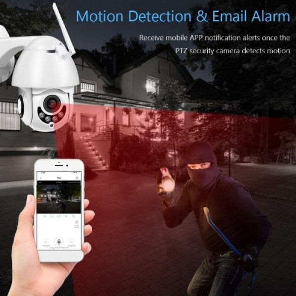 2MP Wireless WiFi PTZ Camera