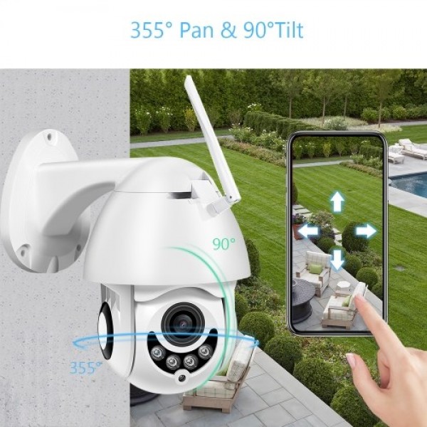 2MP Wireless WiFi PTZ Camera