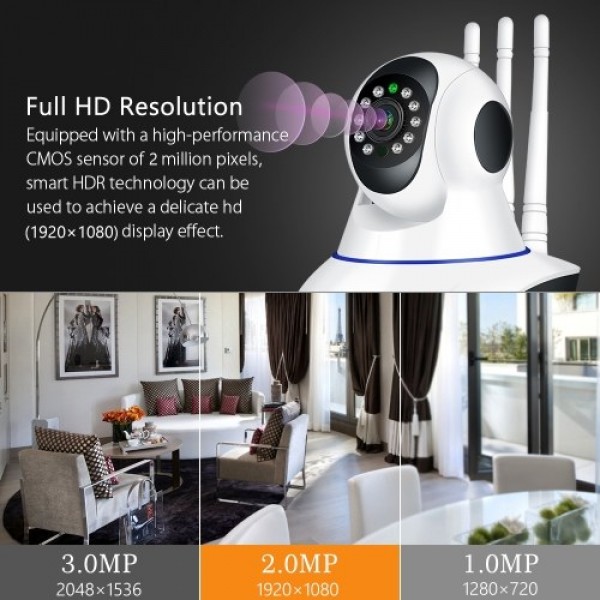 Wireless Security Camera 1080P HD WiFi IP Camera