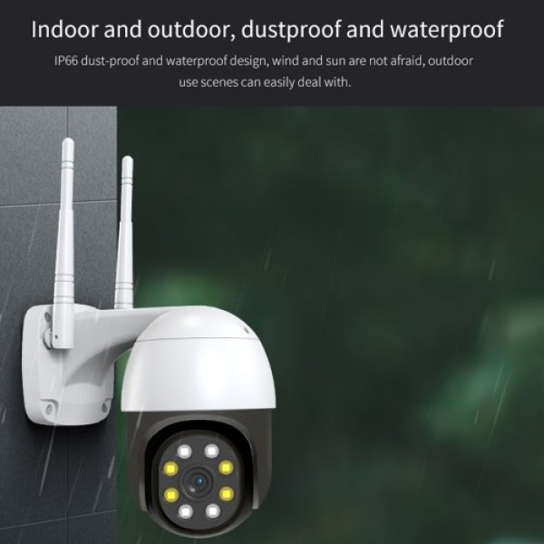 1080P Smart WiFi Camera Indoor/ Outdoor Wireless Security Camera 8MP for Baby Pet Home Monitoring IP66 Waterproof Auto Tacking T