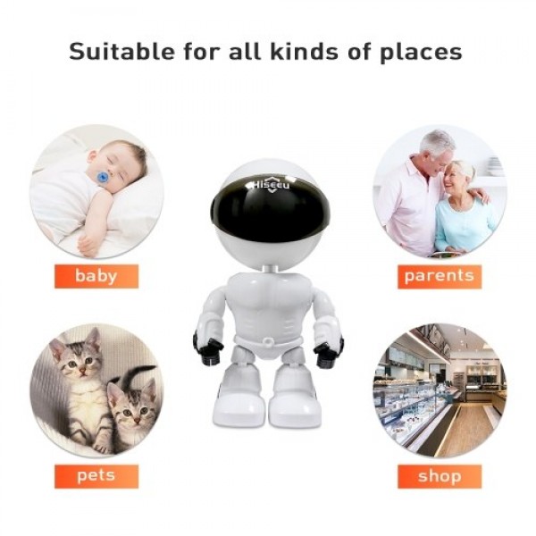 1080P Home Security Wireless Camera Robot Intelligent Motion Detection Auto-Tracking Baby Monitor Two-Way Audio Surveillance Cam