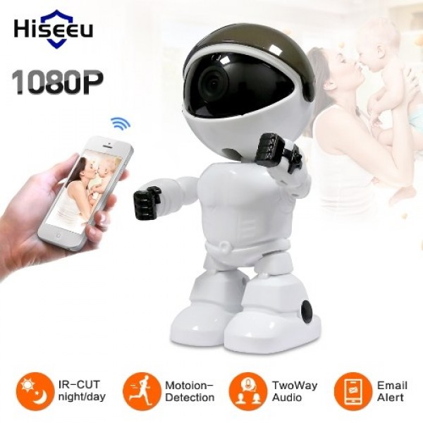 1080P Home Security Wireless Camera Robot Intelligent Motion Detection Auto-Tracking Baby Monitor Two-Way Audio Surveillance Cam