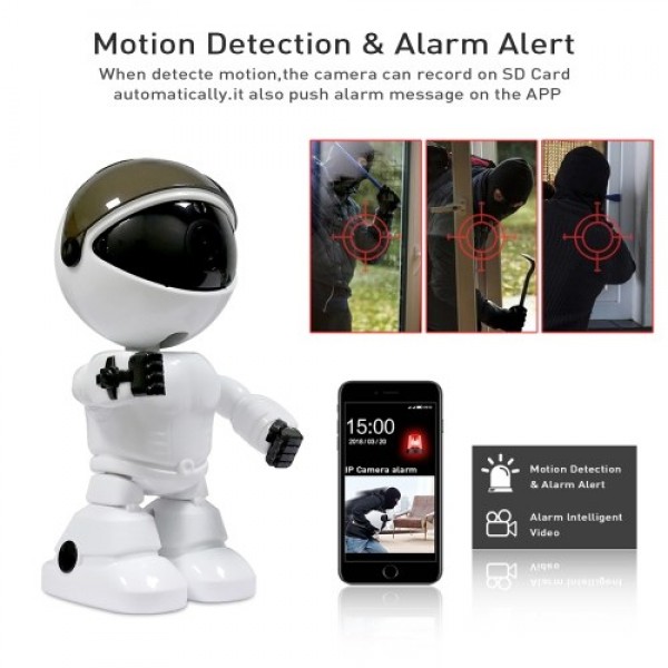 1080P Home Security Wireless Camera Robot Intelligent Motion Detection Auto-Tracking Baby Monitor Two-Way Audio Surveillance Cam