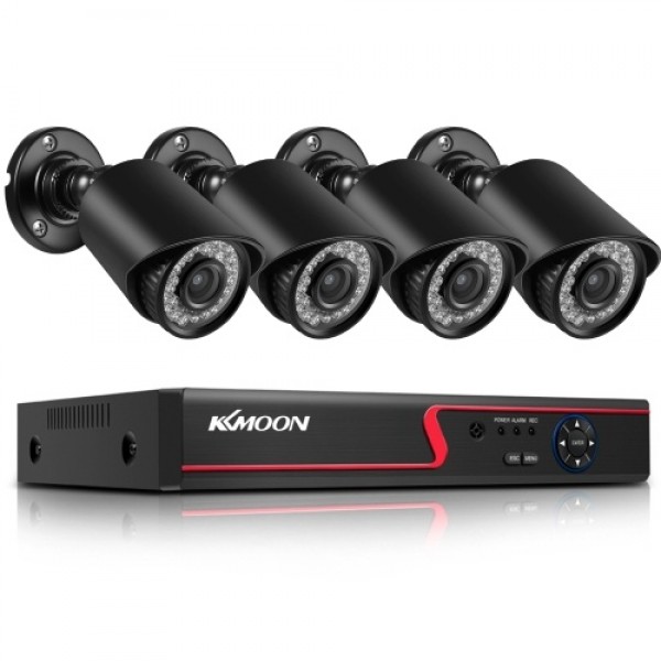 1080P Home Wired Security Cameras System 8CH DVR and 4PCS 2MP 1080P Outdoor Indoor Waterproof Surveillance Camera