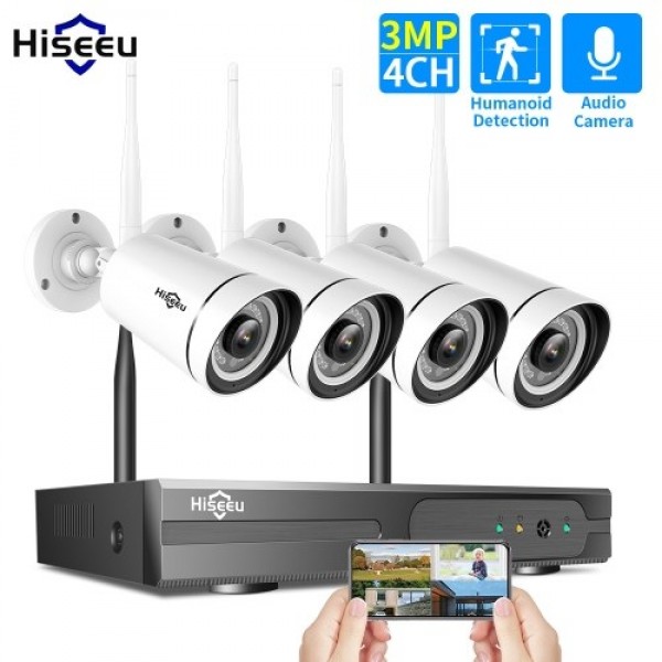 3MP Home Wireless Surveillance Camera System