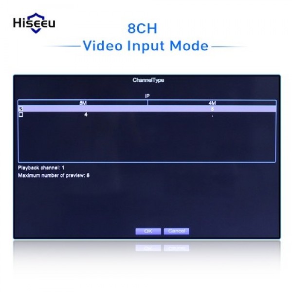 8CH Channel 1080P NVR Network Video Recorder