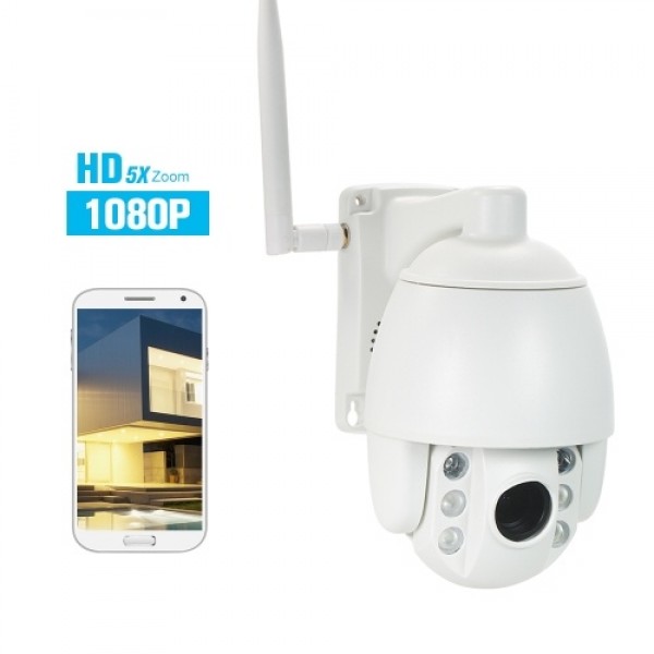 1080P Outdoor PTZ WiFi Security Camera PTZ (5X Optical Zoom) Wireless IP Camera