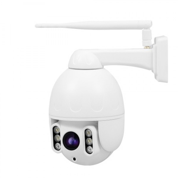 PTZ WiFi Camera Outdoor 1080P IP Security Camera Pan Tilt 4X Optical Zoom Dome Surveillance Monitor