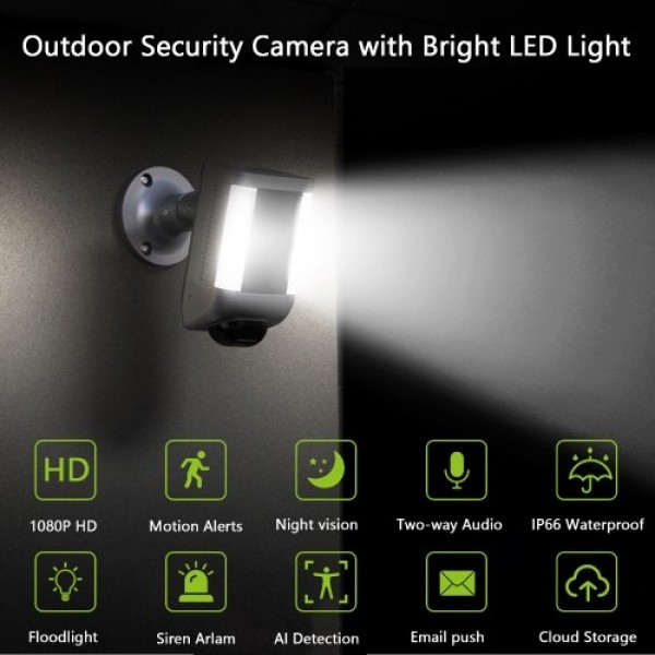 Outdoor Spotlight Security Camera