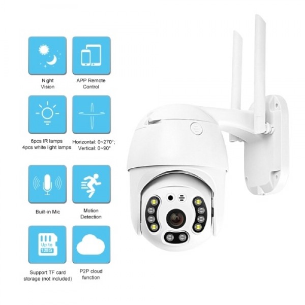 1080P 2.0MP Wireless IP WiFi Camera