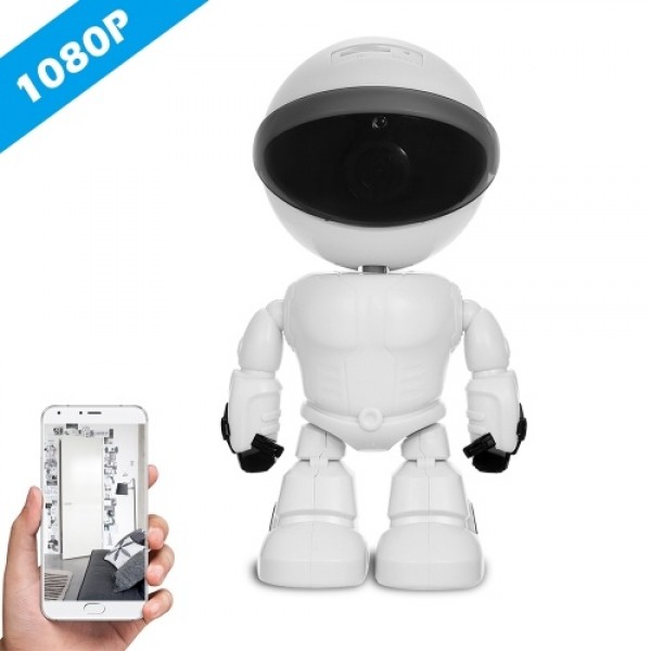 HD 1080P WiFi Robot Security IP Camera Pan Tilt