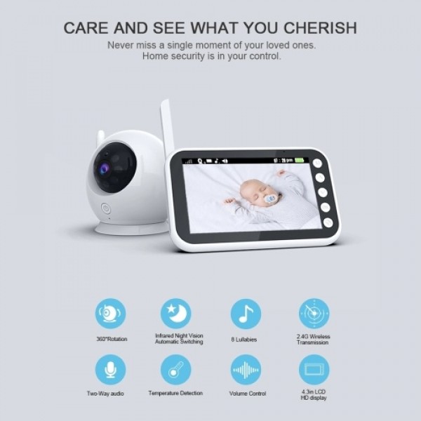 4.3 Inch Private Baby Monitor