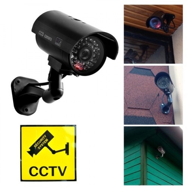 Fake Camera Dummy Waterproof Security CCTV Surveillance Camera