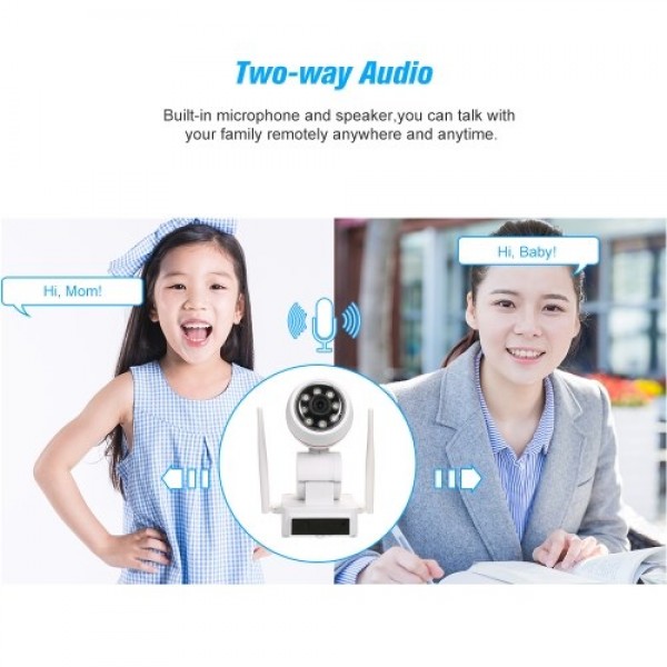 HD 1080P 2MP WiFi  PTZ Security IP Camera EU Plug