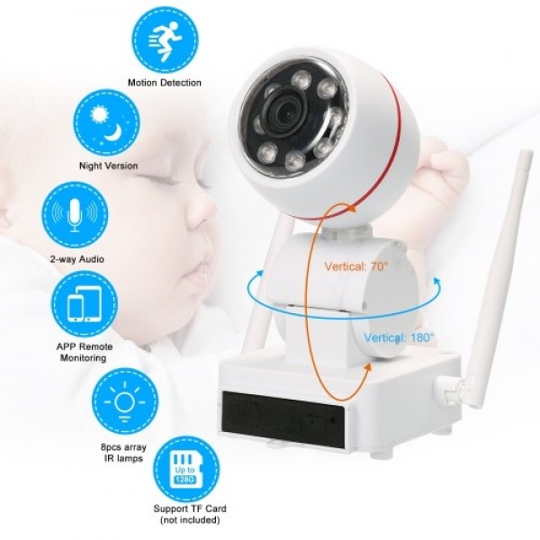 HD 1080P 2MP WiFi  PTZ Security IP Camera EU Plug