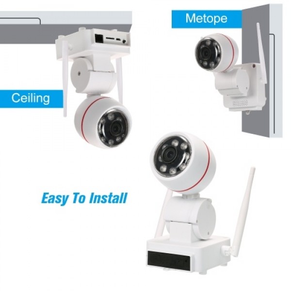 HD 1080P 2MP WiFi  PTZ Security IP Camera EU Plug