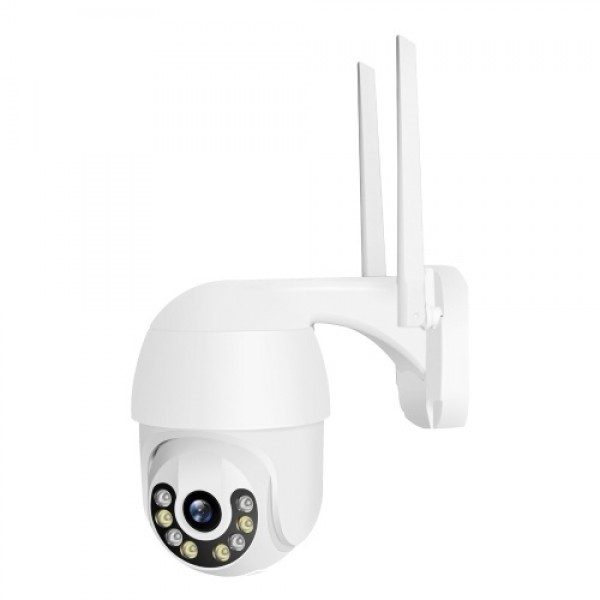 WiFi Security Camera Outdoor, 3MP Wireless Pan Tilt 360° View IP Camera Home Surveillance Camera with Color Night Vision, Motion