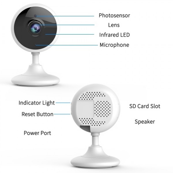 Smart Security Camera 1080P HD Webcam