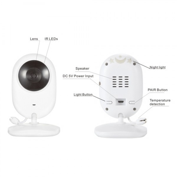 4.3inch Wireless Video Baby Monitor 2 Way Talk Baby Monitor