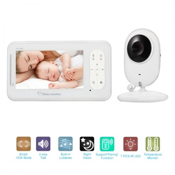 4.3inch Wireless Video Baby Monitor 2 Way Talk Baby Monitor