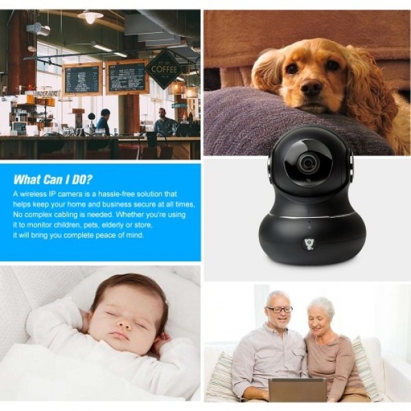 1080P Wireless WiFi IP camera Baby Monitor 3D Panorama Navigation