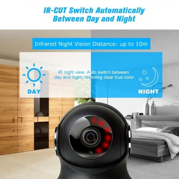 1080P Wireless WiFi IP camera Baby Monitor 3D Panorama Navigation