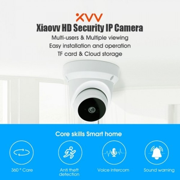 Global Version Xiaovv Q1 HD IP Camera 1080P 2MP with Mic/Audio Dome