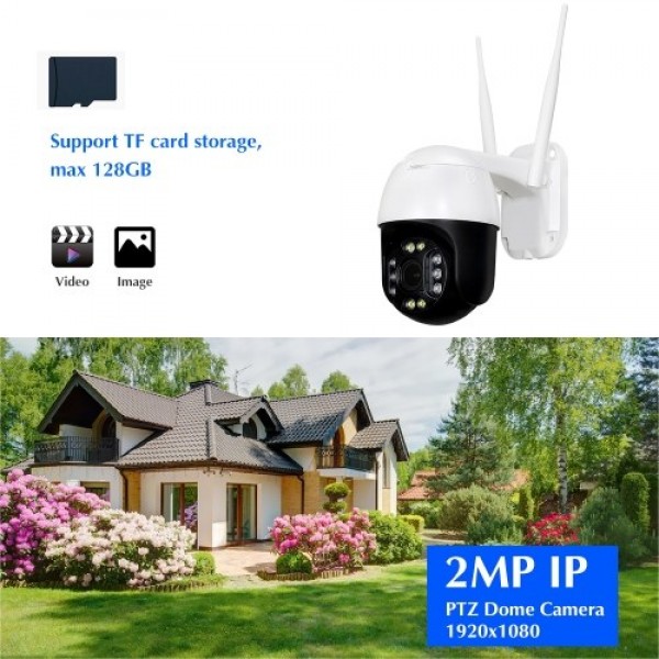 Outdoor PTZ IP Speed 2MP Dome Camera