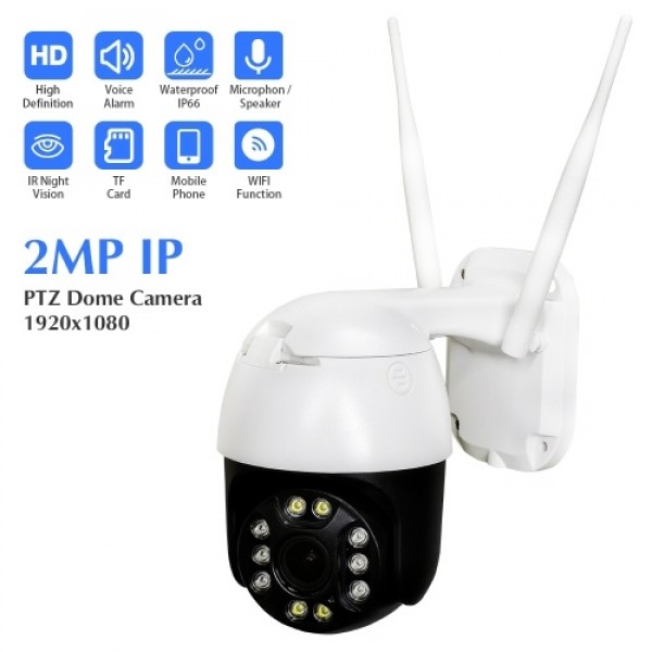 Outdoor PTZ IP Speed 2MP Dome Camera