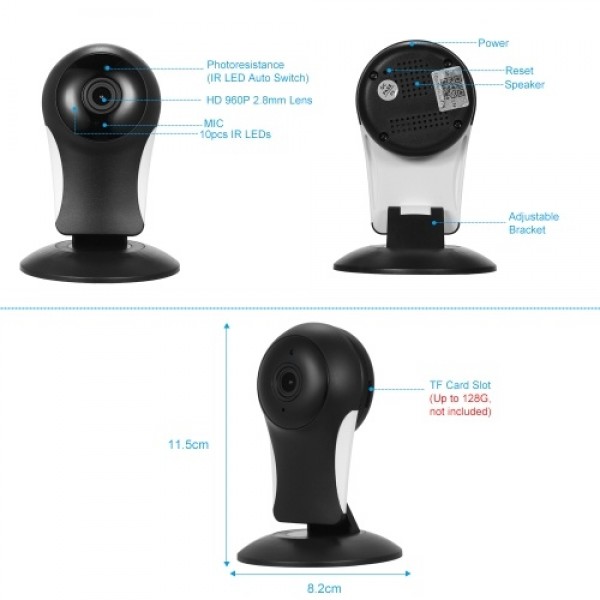 HD 960P IP Cloud Camera Surveillance Security Camera