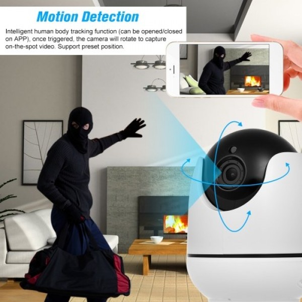 1080P WIFI Camera Wireless Cam Smart IP Camera Baby Monitor US Plug