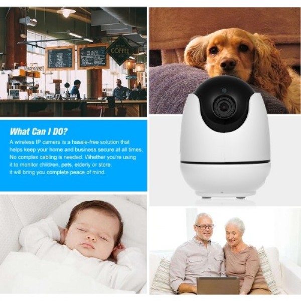 1080P WIFI Camera Wireless Cam Smart IP Camera Baby Monitor US Plug