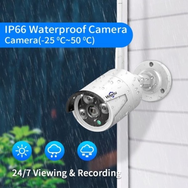 3MP Wireless Security Camera System with 10inch Monitor