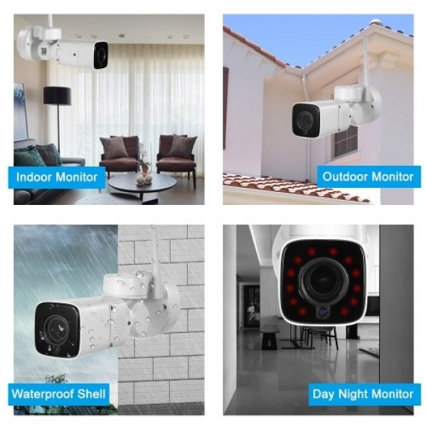 HD 1080P Wireless WIFI Outdoor Bullet P/T/Z IP Camera