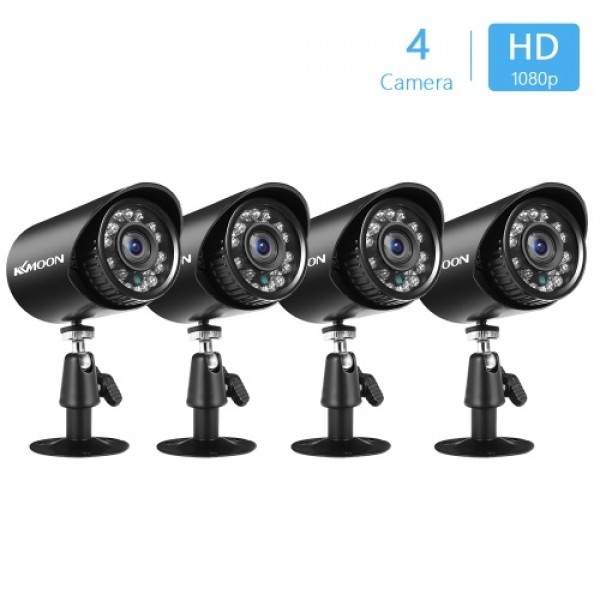 4pcs Full HD 1080P 2MP Security Analog Cameras