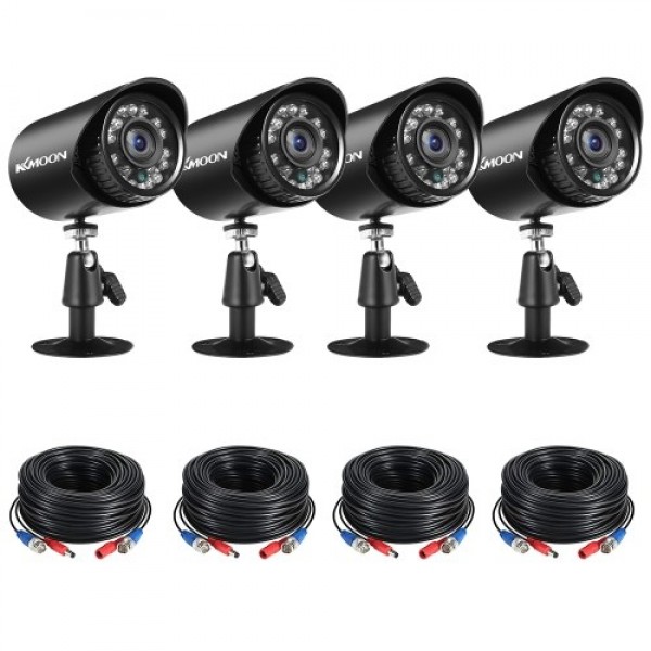 4pcs Full HD 1080P 2MP Security Analog Cameras