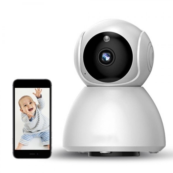 720P High Resolution Smart WiFi Camera Baby Monitor with Infrared Night Vision Motion Detection 2-Way Audio APP Push Notificatio