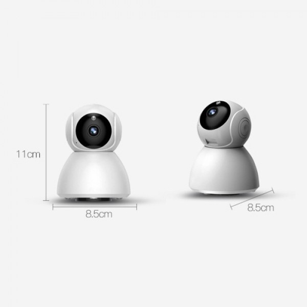 720P High Resolution Smart WiFi Camera Baby Monitor with Infrared Night Vision Motion Detection 2-Way Audio APP Push Notificatio