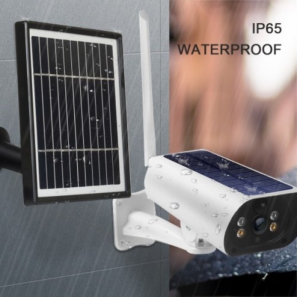 Wifi Solar Camera 1080P Wireless Minitor Plug-in Free Support Adaptive Code Rate Voice Call Remote Wake Two Solar Panel