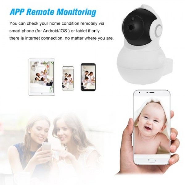 1080P WiFi Smart IP Camera Baby Monitor Pan/Tilt 2-way Audio