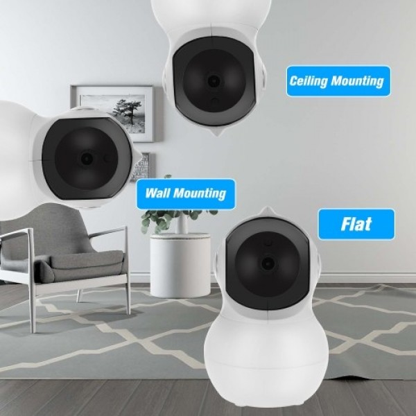 1080P WiFi Smart IP Camera Baby Monitor Pan/Tilt 2-way Audio