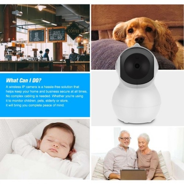 1080P WiFi Smart IP Camera Baby Monitor Pan/Tilt 2-way Audio