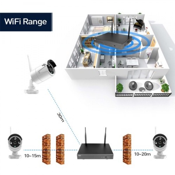 3MP Wireless Security Camera System