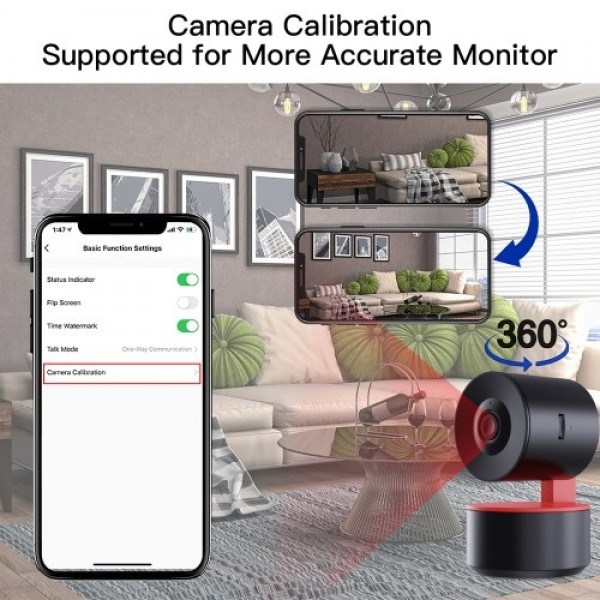 1080P Smart WiFi Camera Indoor Wireless Monitor Camera Night Vision Motion Detection Mobile APP Remote Monitoring