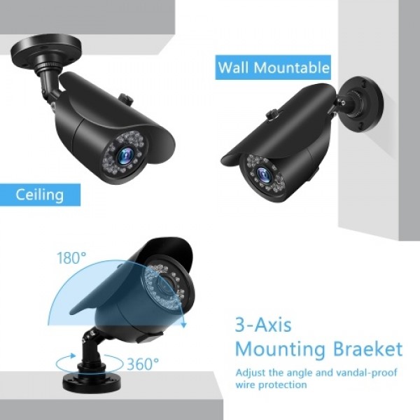 1080P HD 2.0MP Bullet IP Camera with Metal Housing Pal System