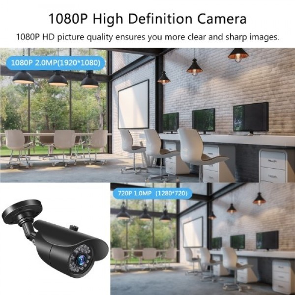 1080P HD 2.0MP Bullet Analog Camera PAL System