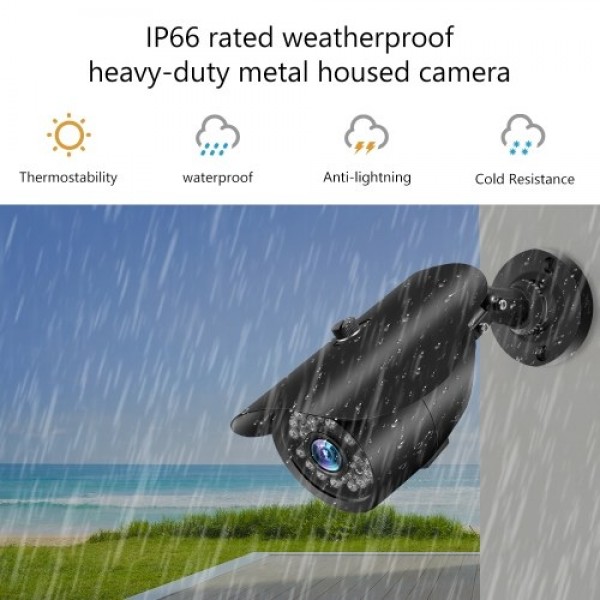 1080P HD 2.0MP Bullet IP Camera with Metal Housing Pal System