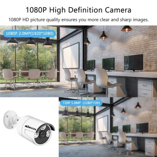 2.0MP 1080P IP Camera Security Camera Surveillance System Intelligent Motion Detection and Alerts System Pal System