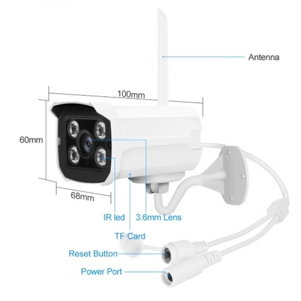 8CH 1080P Wireless Security Camera System, 8Channel 1080P CCTV NVR + 8PCS 1080P 2.0MP Indoor Outdoor Surveillance IP Cameras wit