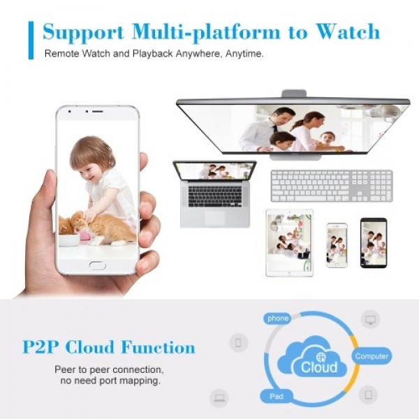 720P IP Camera Security Camera Support Cloud Storage